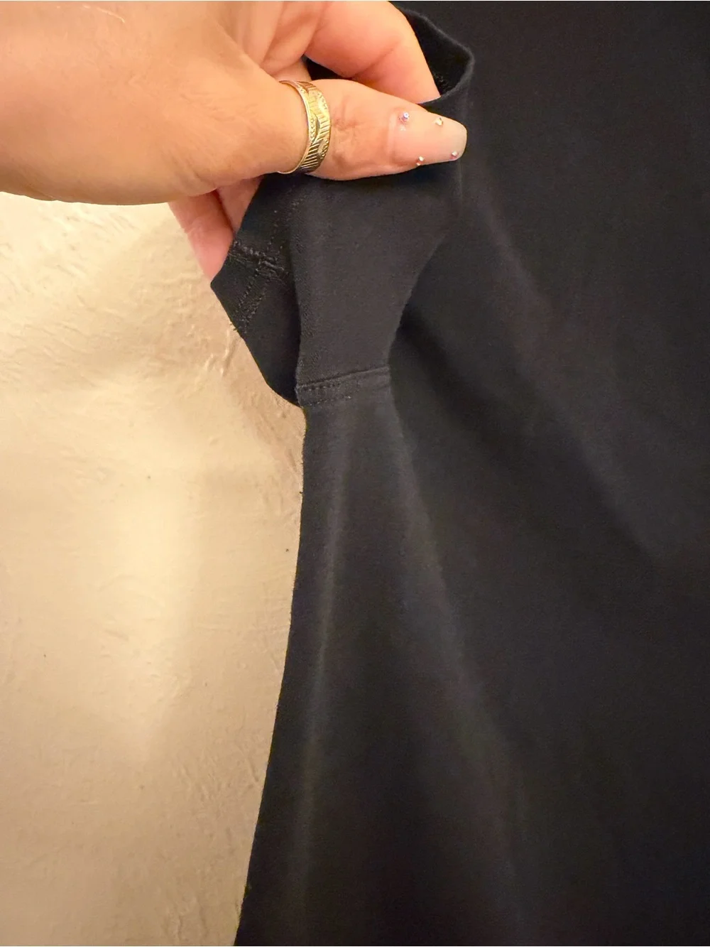 lululemon athletica Black Short-Sleeve Crew Tee